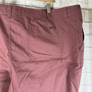Columbia Cargo Pants Men's 58x30 Cotton Casual Maroon Big & Tall